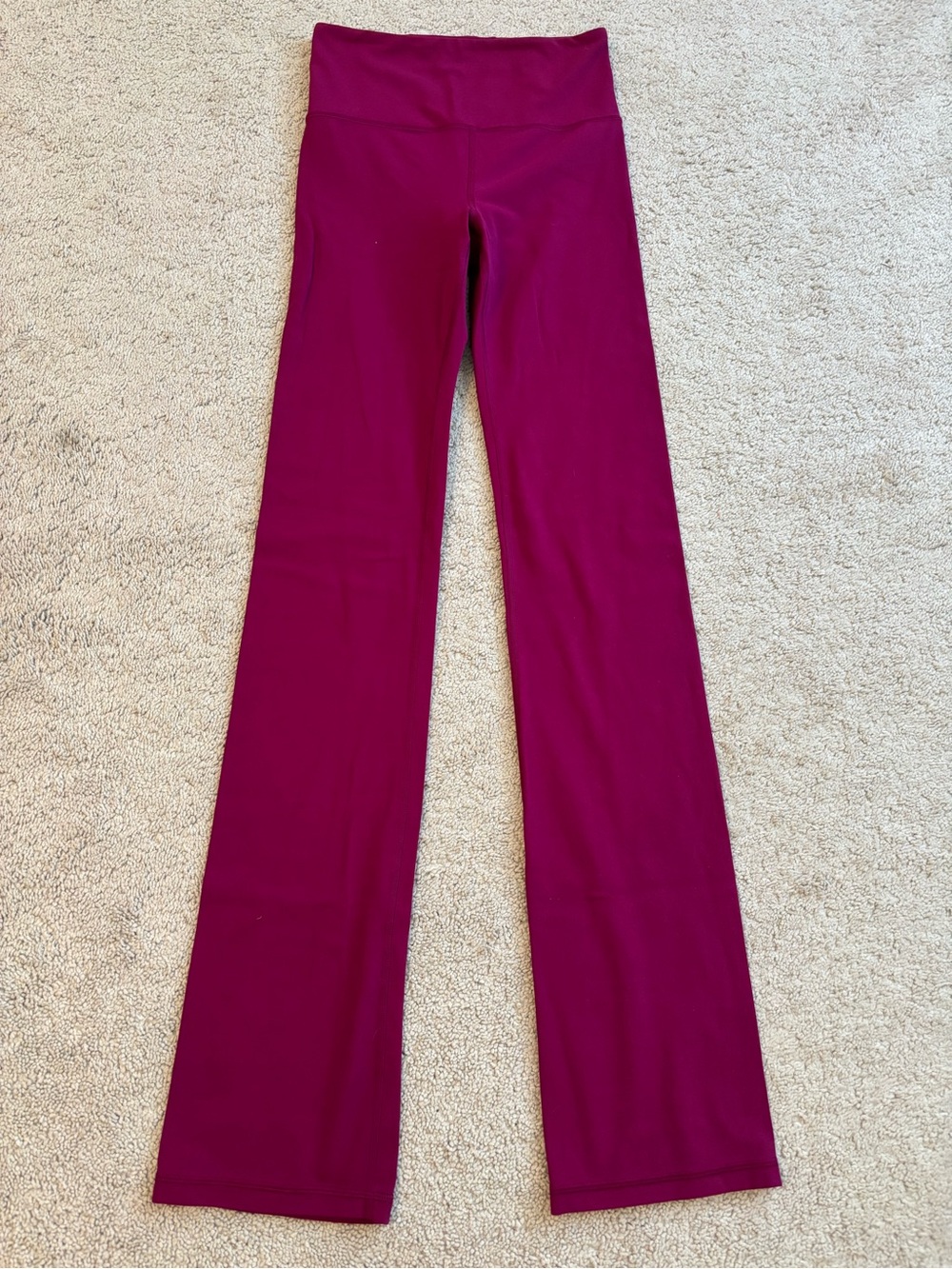 Athleta High-Waist Flare Leggings — Berry, XS/T